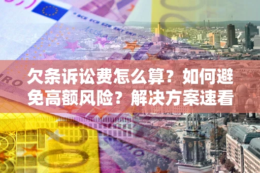 北京欠条诉讼费怎么算？如何避免高额风险？解决方案速看！